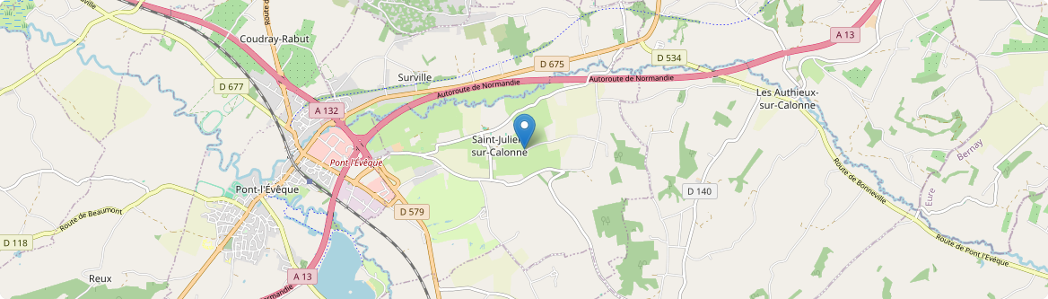 Saint-Julien-sur-Calonne - Carte