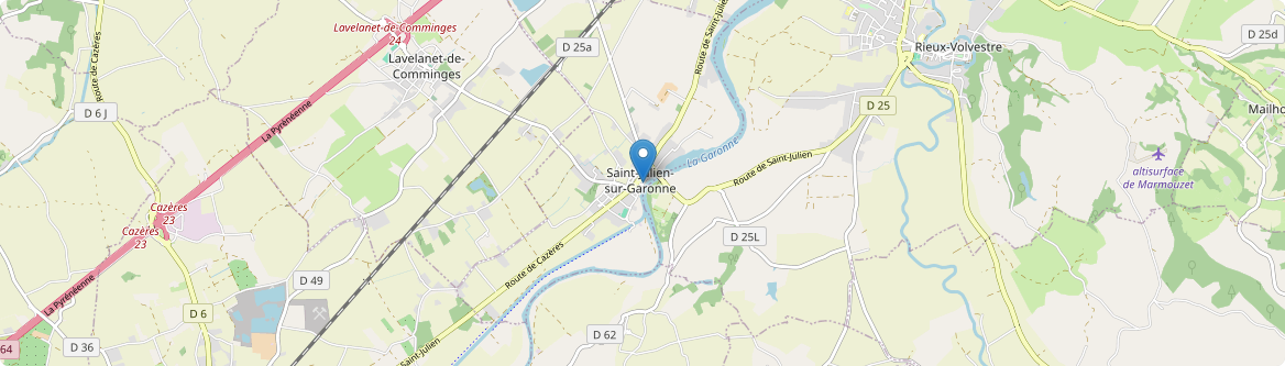 Saint-Julien-sur-Garonne - Carte