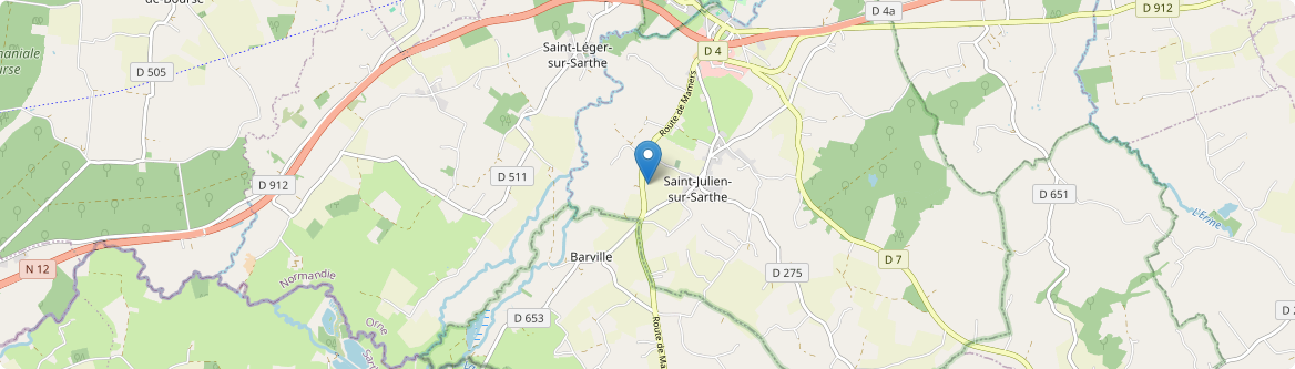 Saint-Julien-sur-Sarthe - Carte