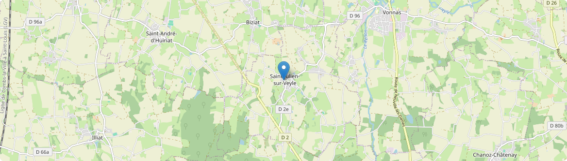 Saint-Julien-sur-Veyle - Carte