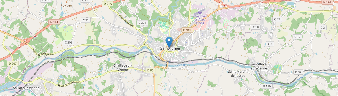 Saint-Junien - Carte