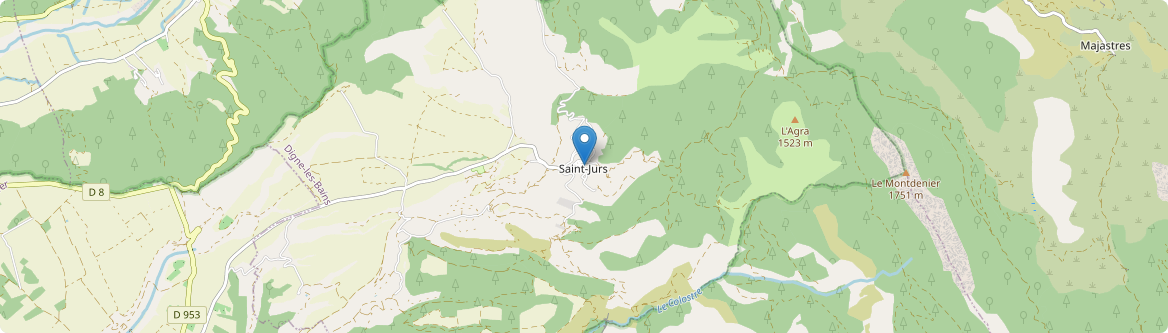 Saint-Jurs - Carte
