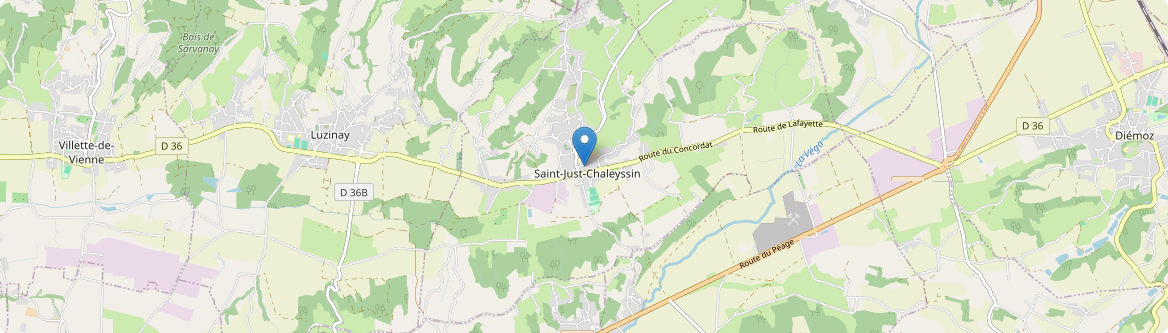 Saint-Just-Chaleyssin - Carte