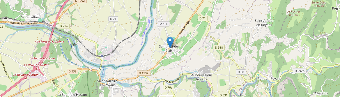 Saint-Just-de-Claix - Carte