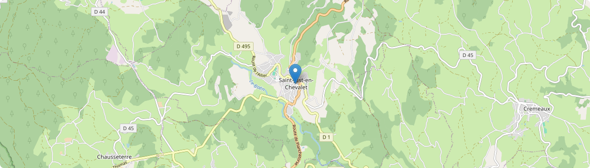 Saint-Just-en-Chevalet - Carte