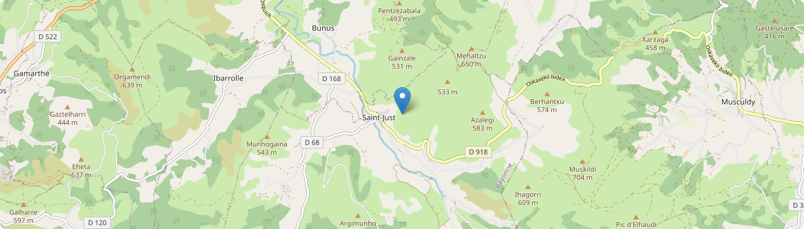 Saint-Just-Ibarre - Carte