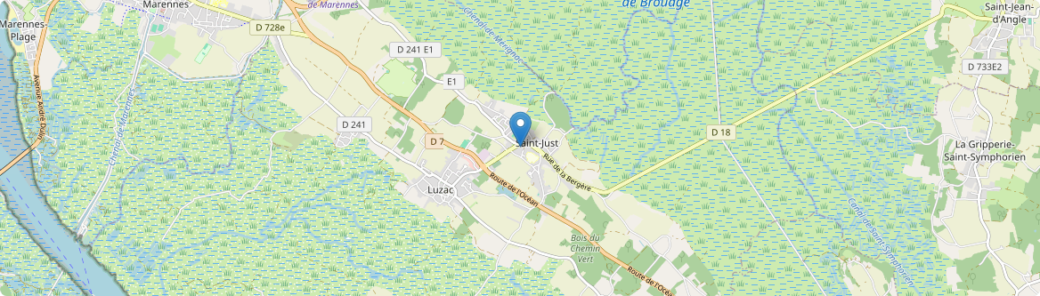 Saint-Just-Luzac - Carte