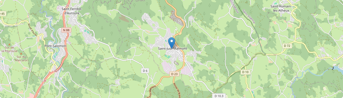 Saint-Just-Malmont - Carte
