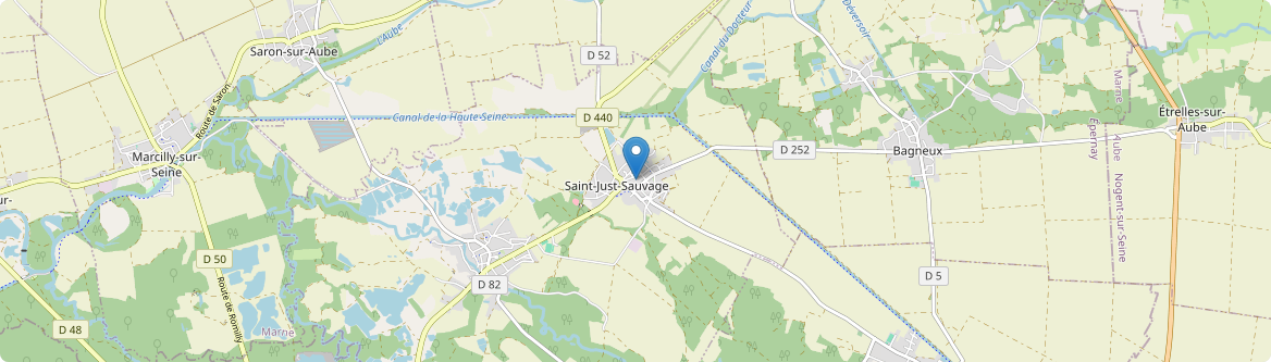 Saint-Just-Sauvage - Carte