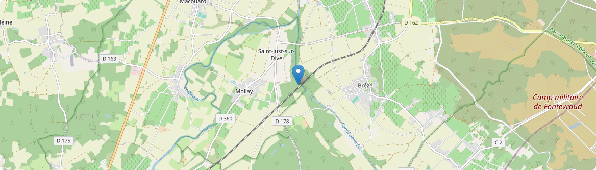 Saint-Just-sur-Dive - Carte