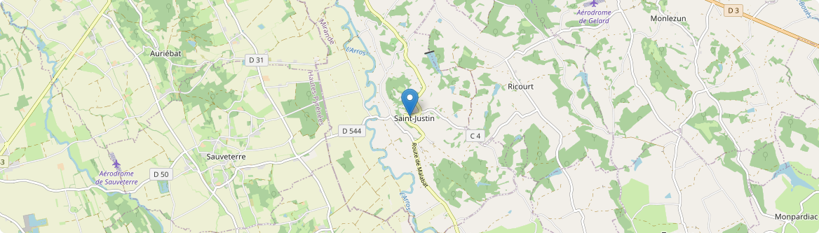 Saint-Justin - Carte