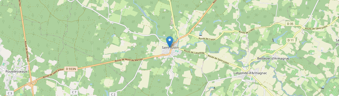 Saint-Justin - Carte