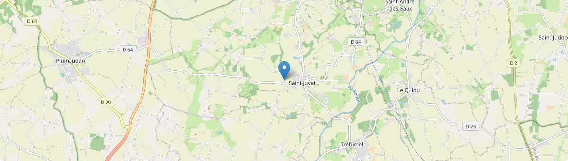 Saint-Juvat - Carte