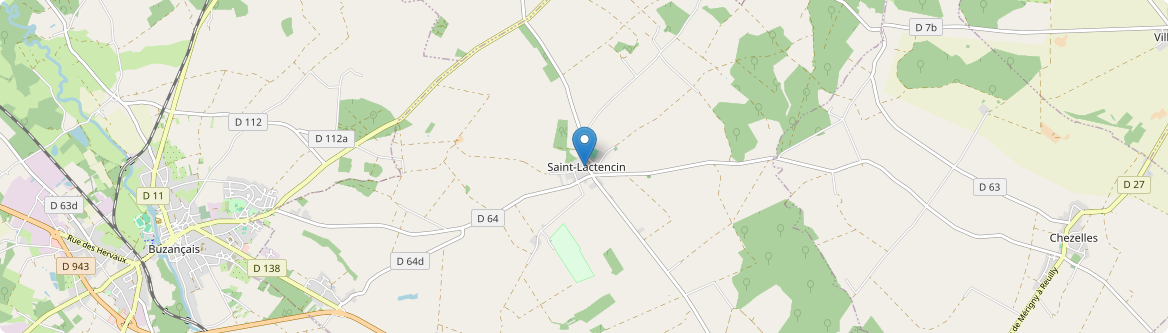 Saint-Lactencin - Carte