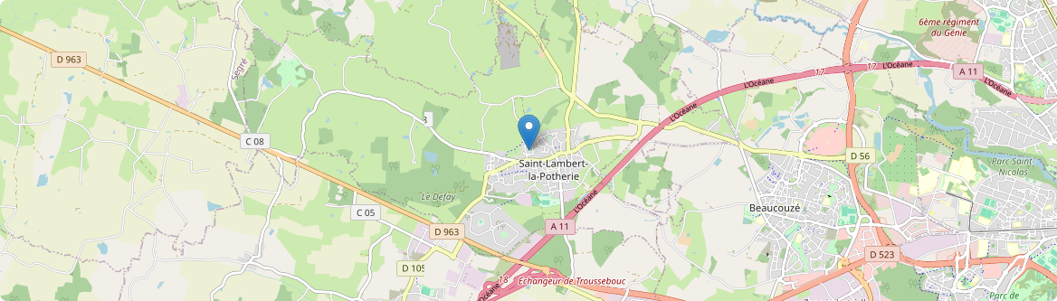 Saint-Lambert-la-Potherie - Carte