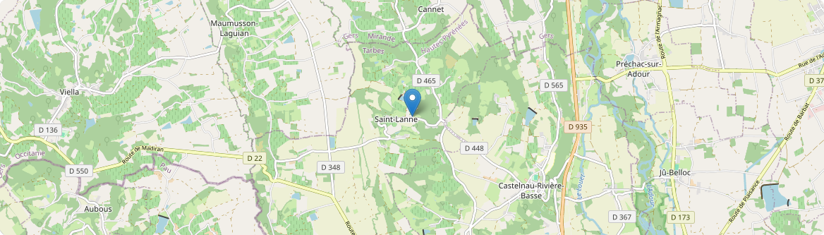Saint-Lanne - Carte