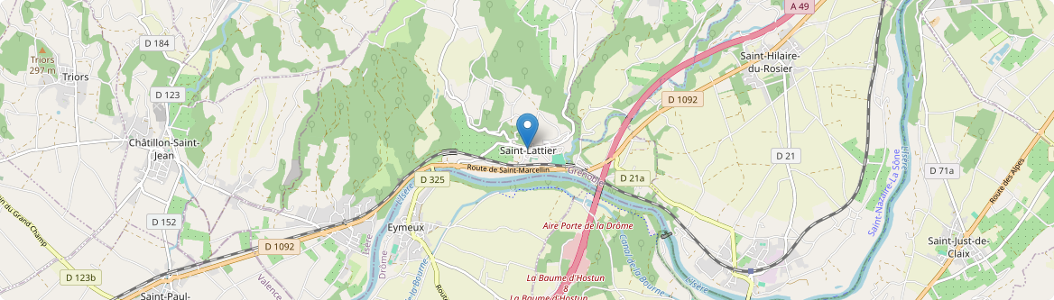 Saint-Lattier - Carte