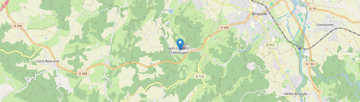 Saint-Laurent-Chabreuges - Carte