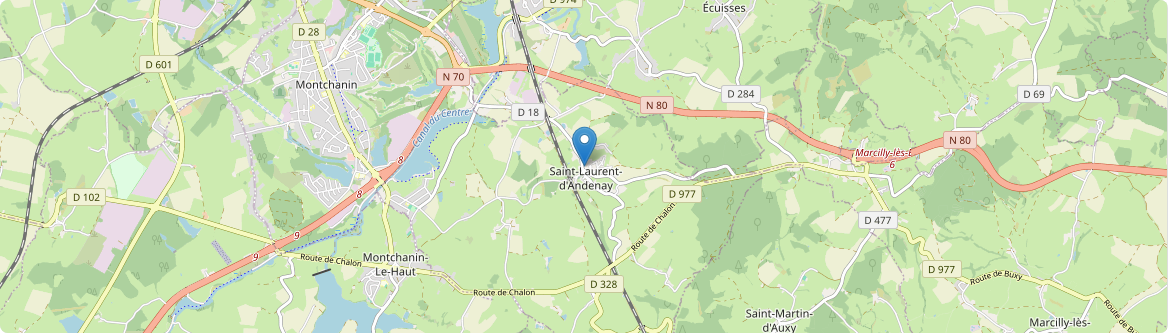 Saint-Laurent-d'Andenay - Carte