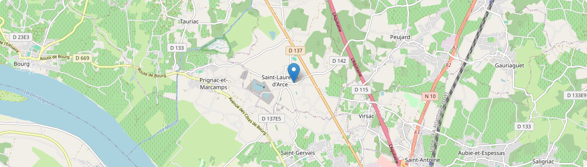 Saint-Laurent-d'Arce - Carte