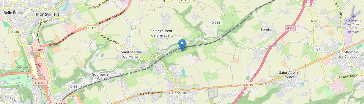 Saint-Laurent-de-Brèvedent - Carte