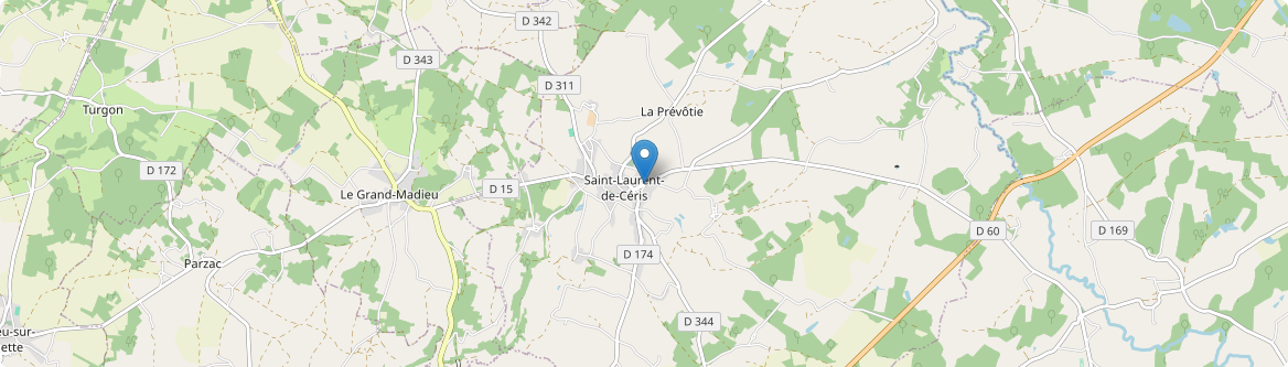 Saint-Laurent-de-Céris - Carte