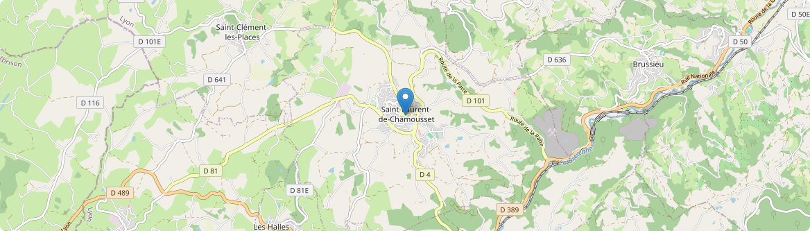 Saint-Laurent-de-Chamousset - Carte