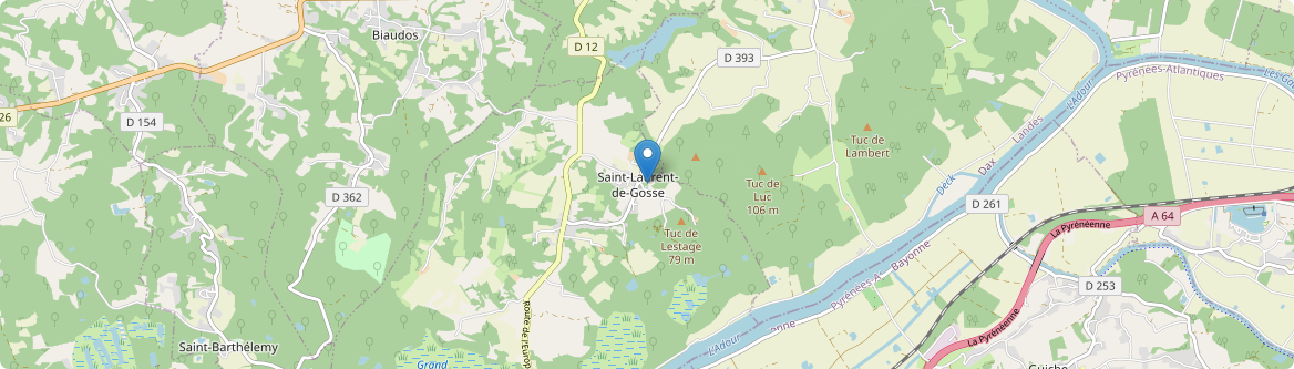 Saint-Laurent-de-Gosse - Carte