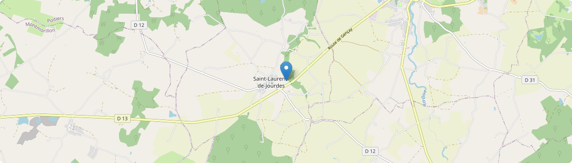 Saint-Laurent-de-Jourdes - Carte