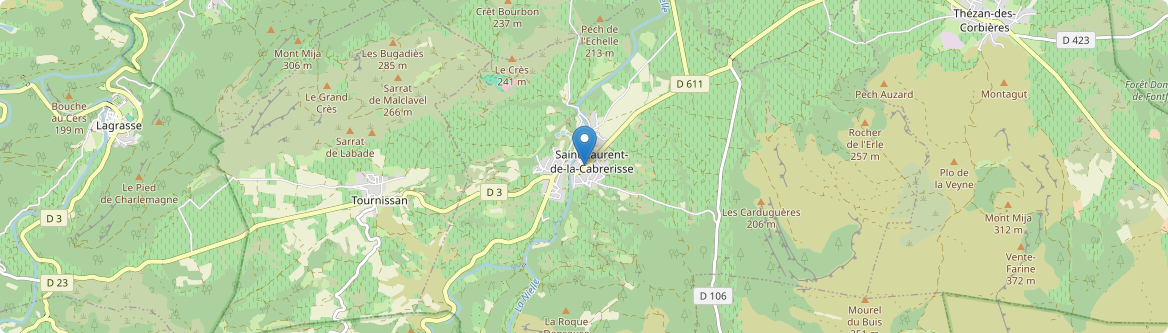 Saint-Laurent-de-la-Cabrerisse - Carte