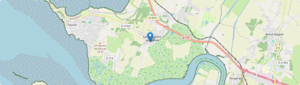 Saint-Laurent-de-la-Prée - Carte