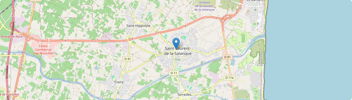 Saint-Laurent-de-la-Salanque - Carte
