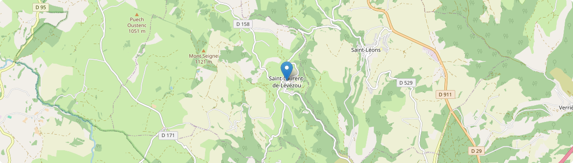 Saint-Laurent-de-Lévézou - Carte