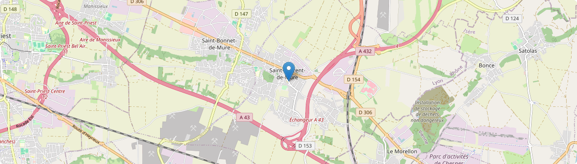 Saint-Laurent-de-Mure - Carte