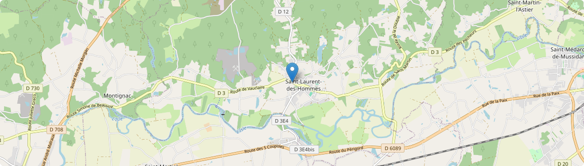 Saint-Laurent-des-Hommes - Carte