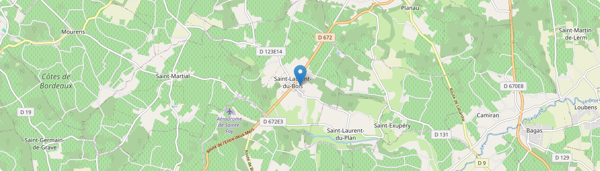 Saint-Laurent-du-Bois - Carte