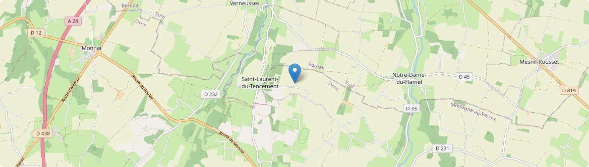 Saint-Laurent-du-Tencement - Carte