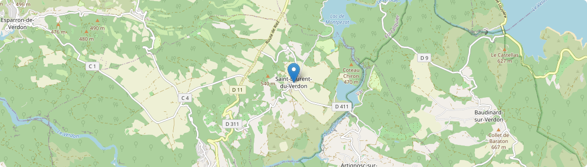 Saint-Laurent-du-Verdon - Carte