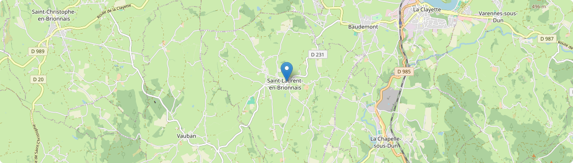 Saint-Laurent-en-Brionnais - Carte