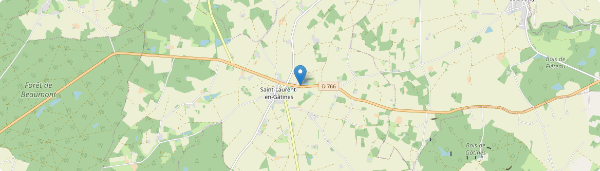 Saint-Laurent-en-Gâtines - Carte