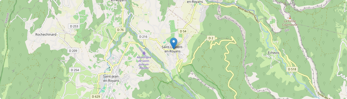 Saint-Laurent-en-Royans - Carte