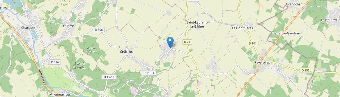 Saint-Laurent-la-Gâtine - Carte