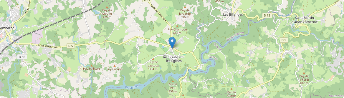 Saint-Laurent-les-Églises - Carte