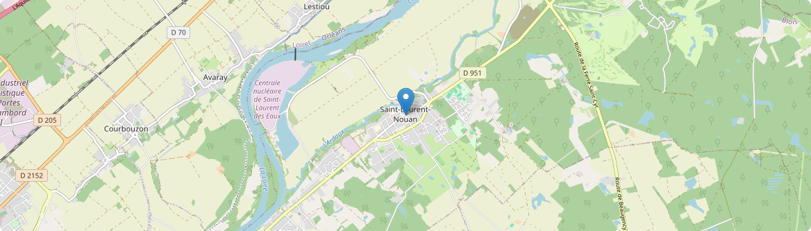 Saint-Laurent-Nouan - Carte