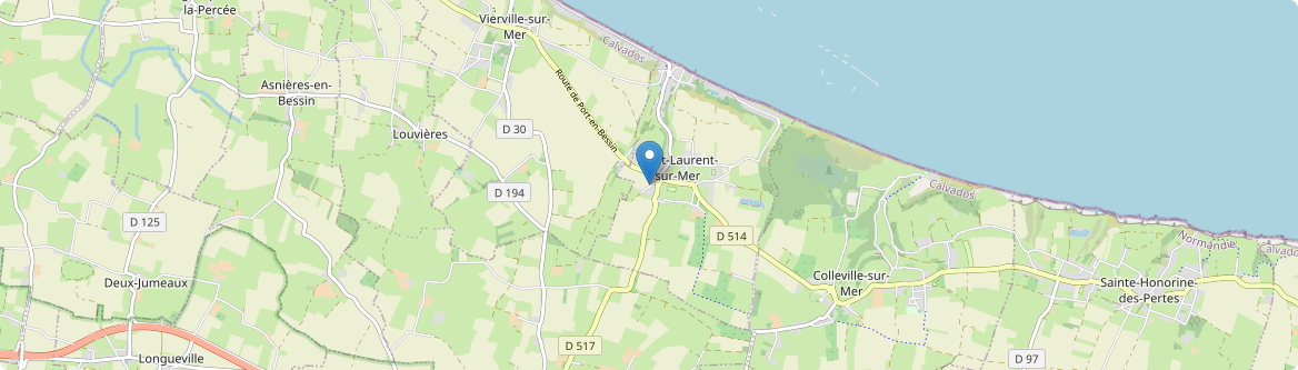 Saint-Laurent-sur-Mer - Carte