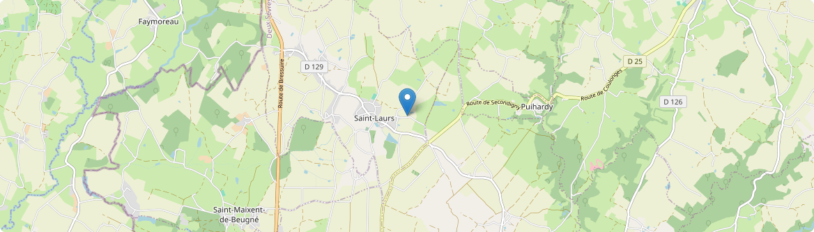 Saint-Laurs - Carte