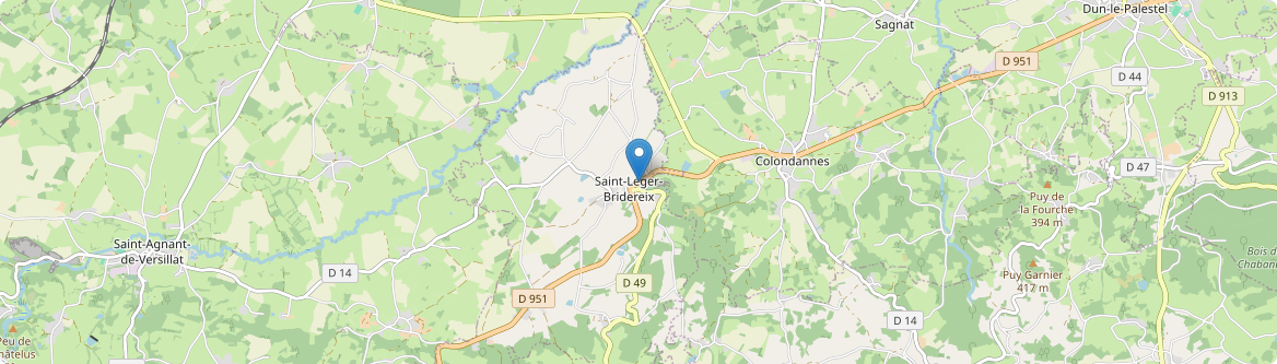 Saint-Léger-Bridereix - Carte