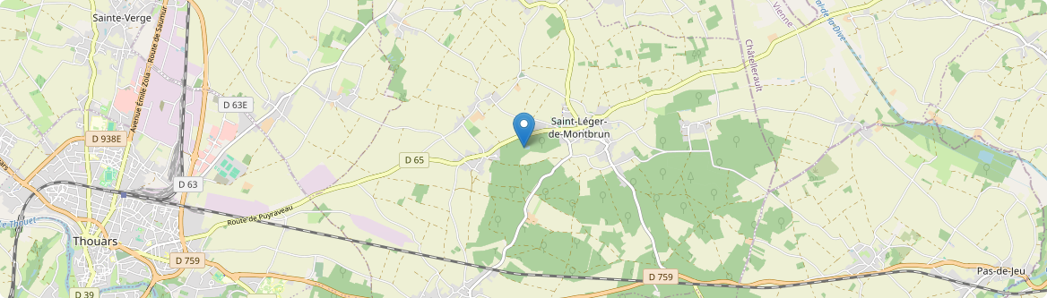 Saint-Léger-de-Montbrun - Carte