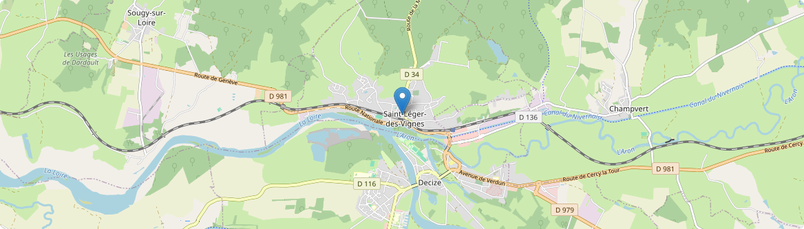 Saint-Léger-des-Vignes - Carte