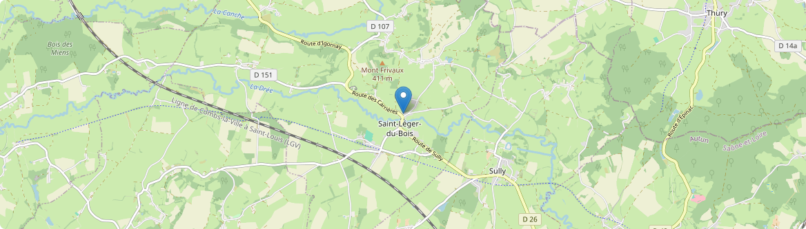 Saint-Léger-du-Bois - Carte